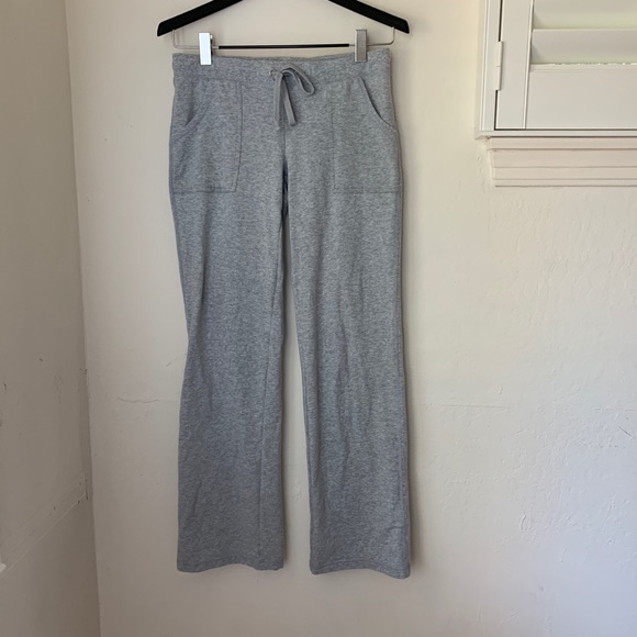 Ambiance Pants - Straight leg grey sweatpants casual cotton pants M